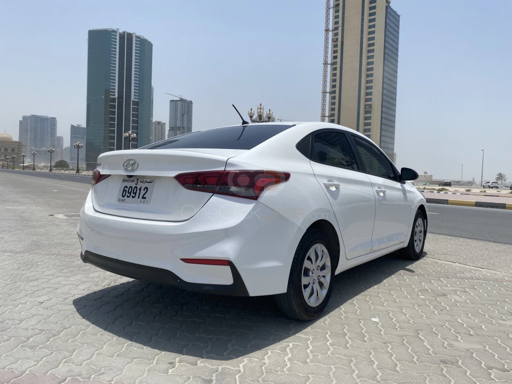 White Hyundai Accent 2018 for rent in Sharjah 4